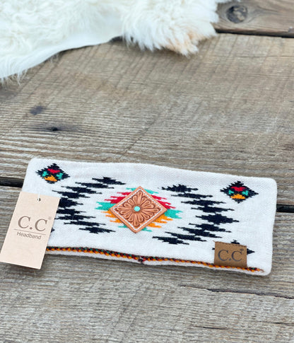 CC Concho Headband - Beige