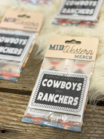Cowboys and Ranchers Air Freshener - Leather Scent