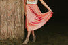 The Rose Gold Pleated Skirt