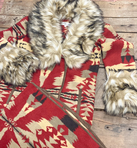 Frontier Blanket Coat - Cardinal