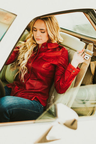 The Hailey Rae Leather Top