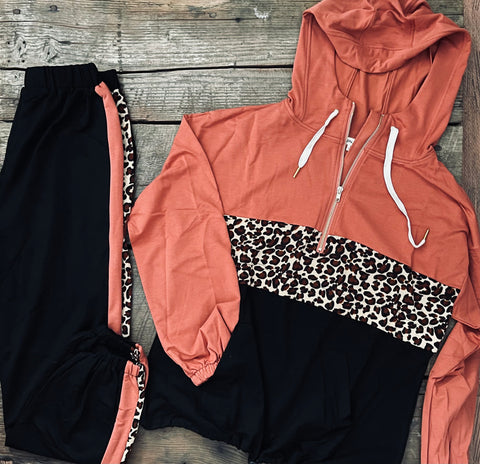 Cheetah Loungewear Set