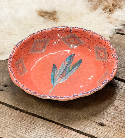 Feather Serving Bowl